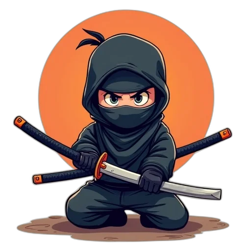 weapon, staff, pixel art, concept art, comic book art, fantasy art, cartoon, ninja transparent PNG cut-out