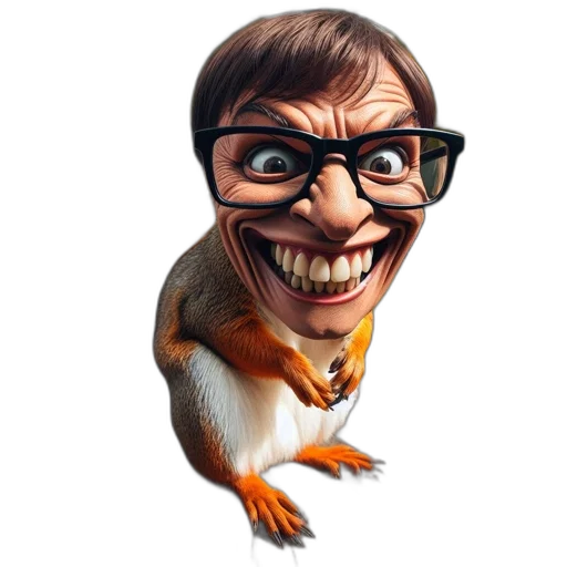 animal, creature, face, staff, 3d render, concept art, photorealistic, cartoon transparent PNG cut-out