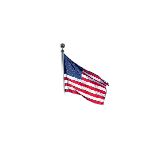 staff, weapon, hat, jacket, flagpole, american, flag, visible transparent PNG cut-out
