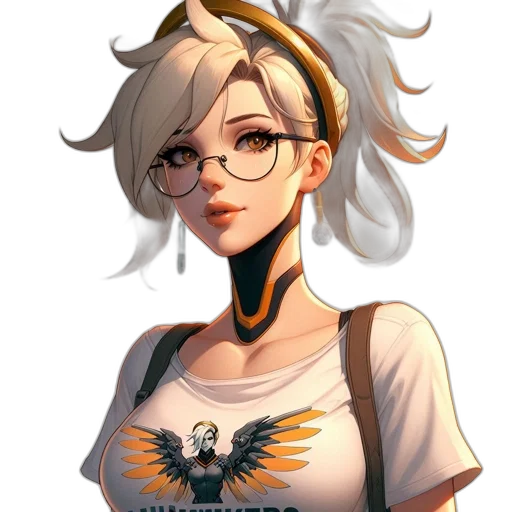 staff, robot, face, dress, pixel art, anime, concept art, fantasy art transparent PNG cut-out