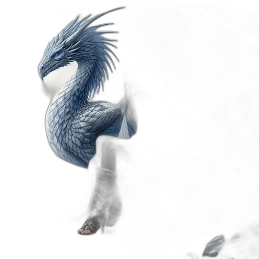 dragon, animal, creature, staff, fantasy art, concept art, 3d render, photorealistic transparent PNG cut-out