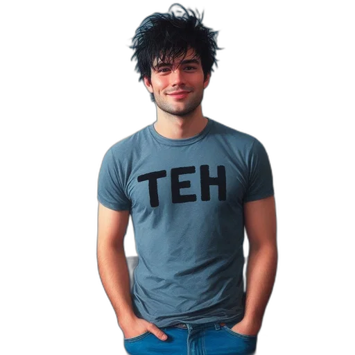 staff, hat, hair, jacket, 3d render, photorealistic, inside, lit transparent PNG cut-out