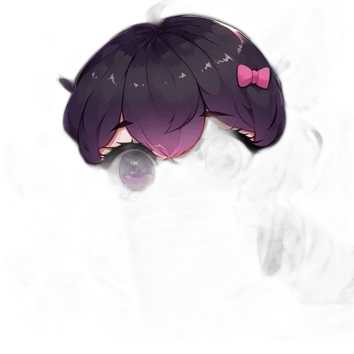 mask, hair, staff, face, concept art, watercolor, pixel art, anime transparent PNG cut-out