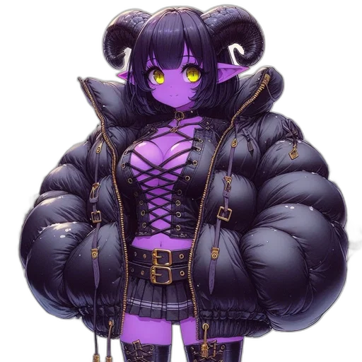 jacket, creature, animal, dress, cyberpunk, concept art, fantasy art, pixel art transparent PNG cut-out