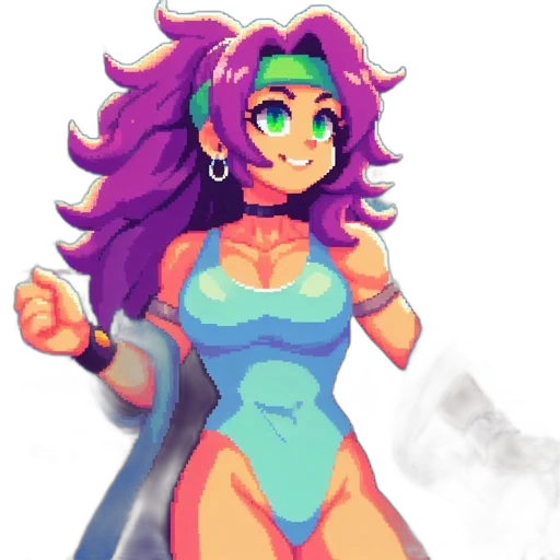 dress, pixel art, vaporwave, concept art, fantasy art, neon, pastel, colorful transparent PNG cut-out
