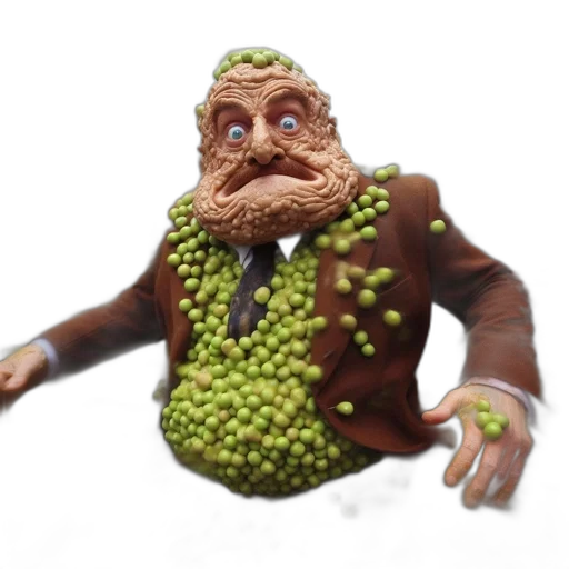 creature, food, staff, face, 3d render, concept art, pixel art, photorealistic transparent PNG cut-out