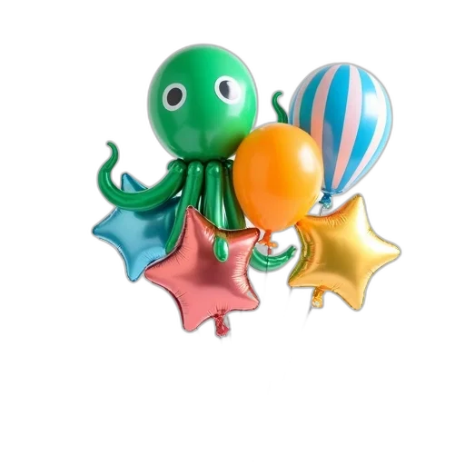 staff, creature, robot, umbrella, 3d render, concept art, outer space, underwater transparent PNG cut-out