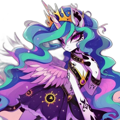 crown, dress, dragon, staff, fantasy art, concept art, pixel art, anime transparent PNG cut-out
