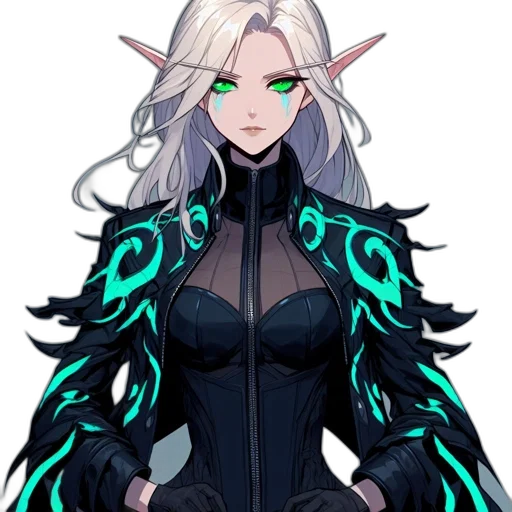 staff, dragon, dress, fantasy art, pixel art, concept art, anime, dark transparent PNG cut-out
