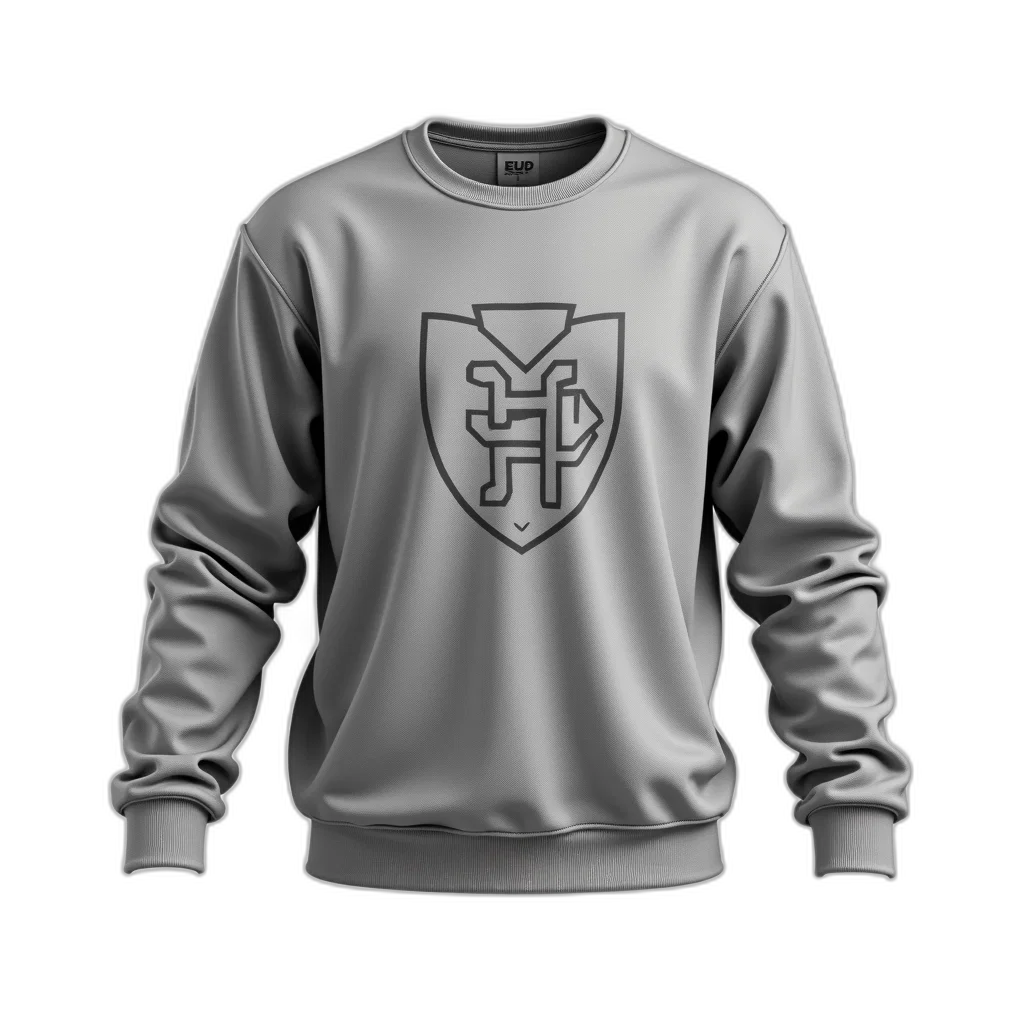 jacket, 3d render, photorealistic, pixel art, concept art, grey, sweatshirt, university transparent PNG cut-out