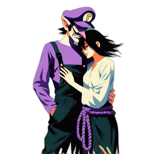 mask, pixel art, concept art, anime, comic book art, underwater, monochrome, two transparent PNG cut-out
