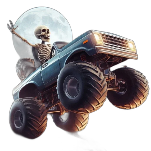 car, robot, concept art, 3d render, fantasy art, photorealistic, animated, skeleton transparent PNG cut-out