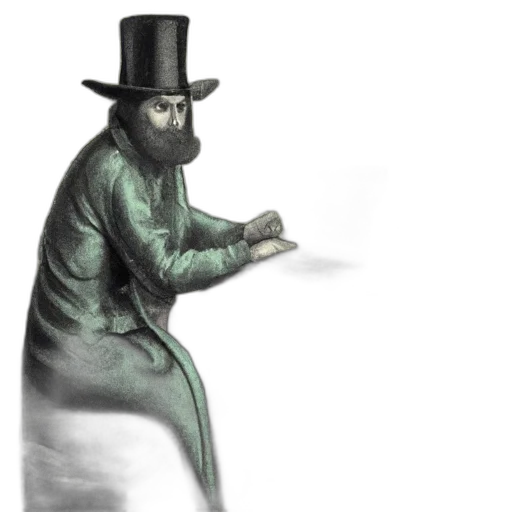 hat, staff, face, mask, concept art, fantasy art, photorealistic, 3d render transparent PNG cut-out