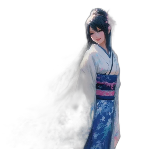dress, staff, dragon, photorealistic, fantasy art, concept art, 3d render, fog transparent PNG cut-out