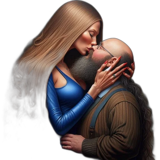 hair, fantasy art, photorealistic, concept art, oil painting, fire, woman, blonde transparent PNG cut-out