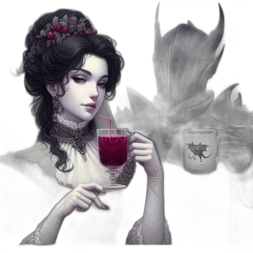 crown, fantasy art, concept art, photorealistic, pixel art, red, dark, monochrome transparent PNG cut-out