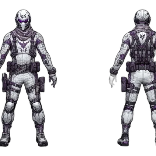 concept art, 3d render, cyberpunk, comic book art, monochrome, pastel, dark, illustration transparent PNG cut-out