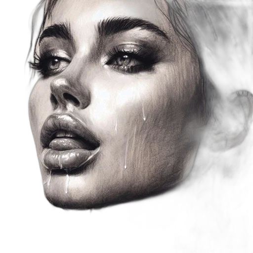 face, mask, hair, photorealistic, pencil sketch, oil painting, watercolor, fire transparent PNG cut-out