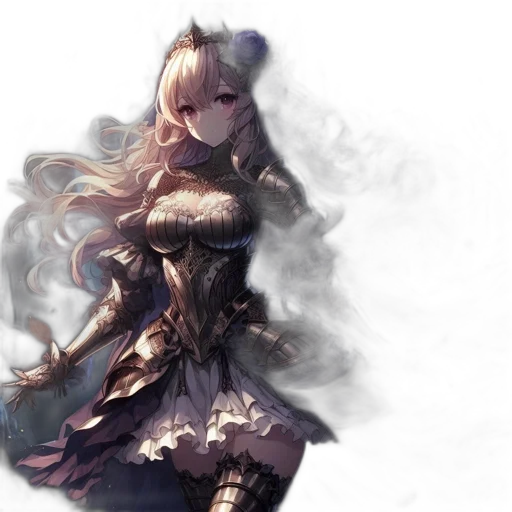 dress, staff, weapon, sword, fantasy art, concept art, anime, pixel art transparent PNG cut-out