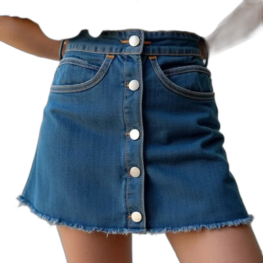 dress, jacket, 3d render, photorealistic, button, down, denim, mini transparent PNG cut-out