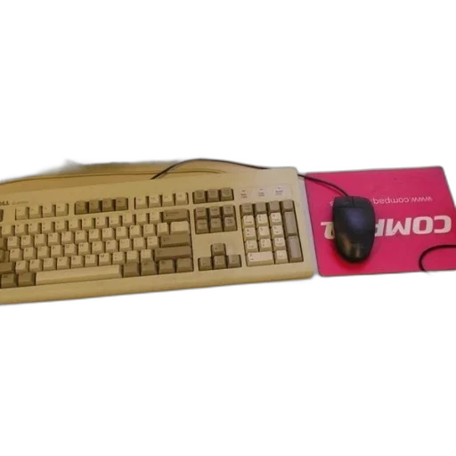 weapon, 3d render, computer, keyboard, mouse, desk, pink, pad transparent PNG cut-out