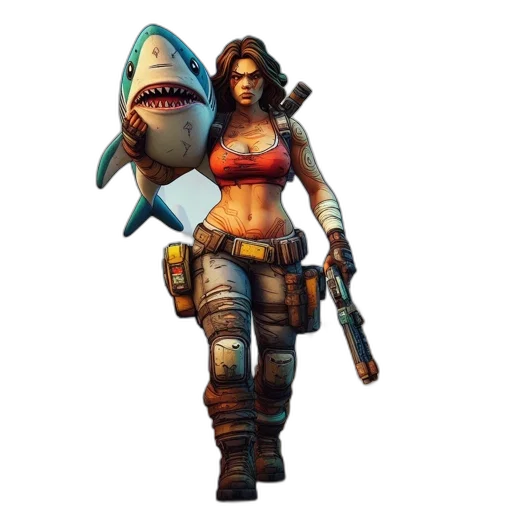weapon, staff, concept art, pixel art, fantasy art, 3d render, underwater, woman transparent PNG cut-out