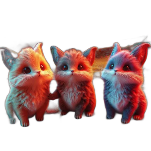 staff, animal, 3d render, concept art, pixel art, fantasy art, three, anthropomorphic transparent PNG cut-out