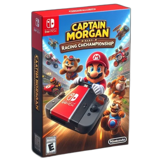 nintendo, switch, game, box, captain, morgan, racing, championship transparent PNG cut-out