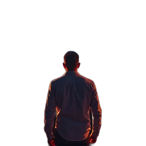 jacket, robot, face, staff transparent PNG cut-out