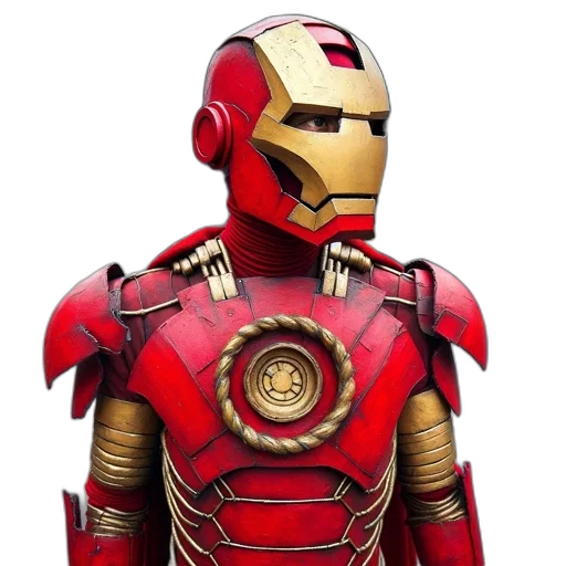 robot, 3d render, concept art, comic book art, red, individual, dons, elaborate transparent PNG cut-out