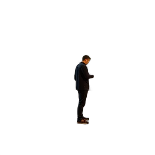 staff, jacket, robot, animal, pixel art, concept art, 3d render, photorealistic transparent PNG cut-out