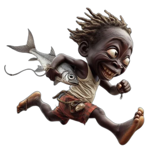 creature, concept art, fantasy art, 3d render, photorealistic, animated, young, boy transparent PNG cut-out
