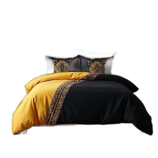 furniture, photorealistic, golden, dark, earth tones, monochrome, bedroom, white transparent PNG cut-out