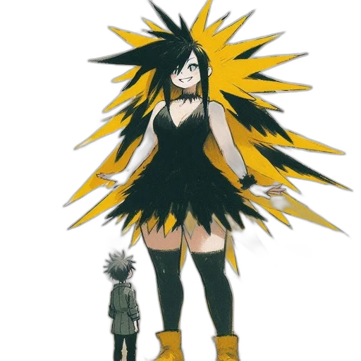 dress, creature, weapon, animal, anime, concept art, fantasy art, pixel art transparent PNG cut-out
