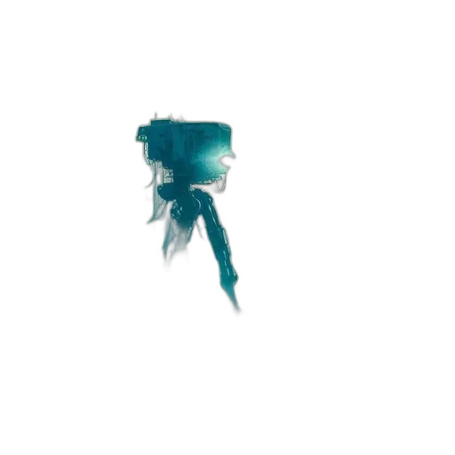 robot, creature, mask, weapon, concept art, pixel art, 3d render, vaporwave transparent PNG cut-out