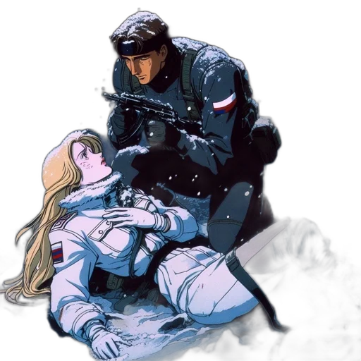 weapon, concept art, comic book art, anime, cyberpunk, snow, outer space, underwater transparent PNG cut-out