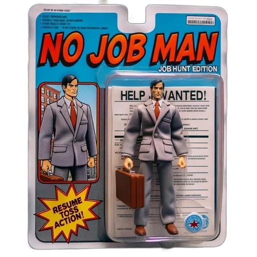 staff, jacket, robot, action, figure, labeled, job, man transparent PNG cut-out