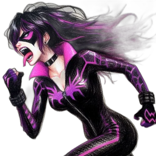 comic book art, concept art, fantasy art, cartoon, animated, figure, fiercely, wide-open transparent PNG cut-out
