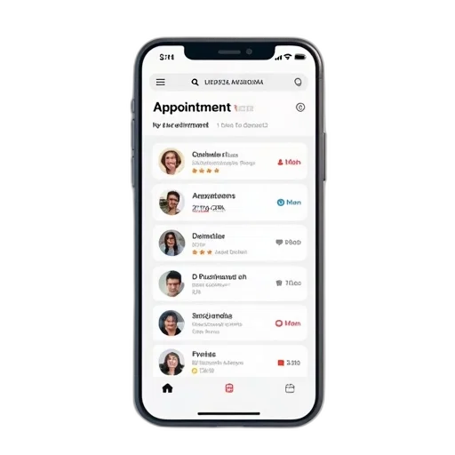 staff, phone, screen, displaying, appointment, schedule, appointments, reminders transparent PNG cut-out