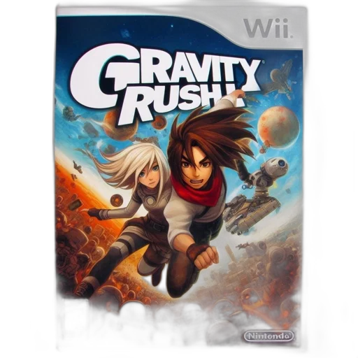 concept art, gravity, rush, cover, art, rated, nintendo, wii transparent PNG cut-out