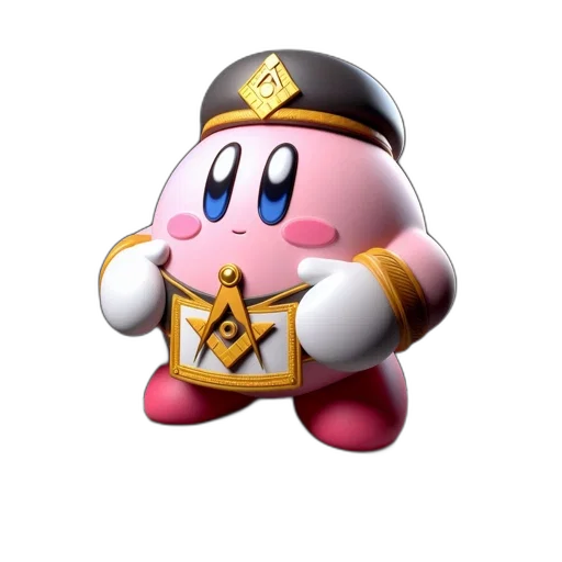 crown, staff, weapon, hat, concept art, 3d render, animated, kirby transparent PNG cut-out