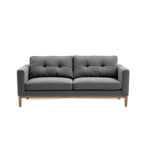 furniture, 3d render, earth tones, dark, monochrome, modern, grey, fabric transparent PNG cut-out