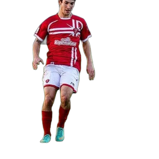 soccer, player, red, jersey, word, supermec, about, kick transparent PNG cut-out