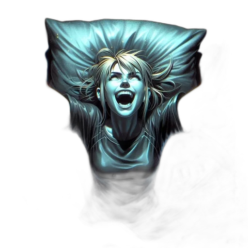 face, mask, hair, jacket, concept art, fantasy art, comic book art, photorealistic transparent PNG cut-out