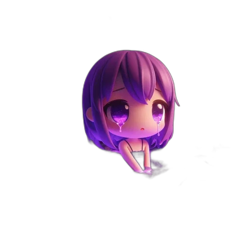 creature, robot, face, animal, anime, pixel art, 3d render, vaporwave transparent PNG cut-out