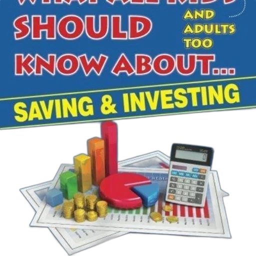 book, cover, blue, background, featuring, charts, coins, calculator transparent PNG cut-out