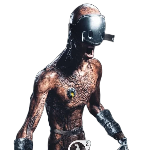 robot, mask, creature, animal, cyberpunk, concept art, 3d render, comic book art transparent PNG cut-out