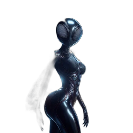 robot, dress, creature, mask, concept art, 3d render, fantasy art, comic book art transparent PNG cut-out