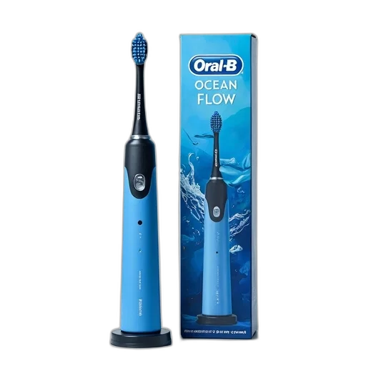 staff, blue, electric, toothbrush, black, handle, bristle, head transparent PNG cut-out