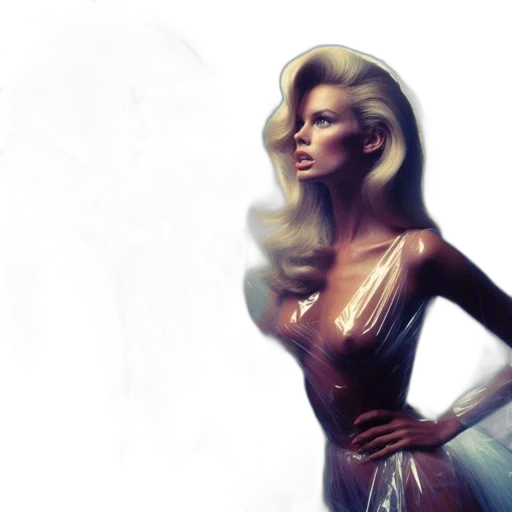 dress, concept art, photorealistic, 3d render, comic book art, golden, woman, long transparent PNG cut-out